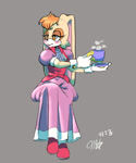 Size: 1066x1275 | Tagged: safe, artist:bluwails, vanilla the rabbit, rabbit, female, solo