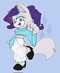 Size: 1677x2048 | Tagged: safe, artist:fieldofcloverz, female, mobianified, rarity, solo