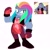 Size: 2048x2048 | Tagged: safe, artist:kanayanga, echidna, bismuth, female, mobianified, steven universe (series)