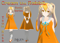 Size: 992x720 | Tagged: safe, artist:petite-neko-kitsune, cream the rabbit, human, humanized, mmd