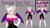 Size: 1190x671 | Tagged: safe, artist:petite-neko-kitsune, rouge the bat, human, 3d, grey background, humanized, mmd, partially humanized, simple background, solo
