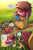 Size: 1105x1700 | Tagged: safe, artist:glitcher, knuckles the echidna, lara-le, comic:knuckles-deep in trouble, carrying them, extreme size difference, from above, grass, kneecaps the echidna, outdoors, size difference, trio