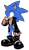 Size: 349x600 | Tagged: safe, artist:virune, scourge the hedgehog, hedgehog, alternate version, anti-sonic, blue fur, fingerless gloves, green eyes, jacket, male, missing accessory, shoes, simple background, top surgery scars, trans male, transgender, transparent background