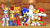 Size: 1192x670 | Tagged: safe, artist:danidt, antoine d'coolette, bunnie rabbot, knuckles the echidna, miles "tails" prower, rotor walrus, sally acorn, sonic the hedgehog, 3d, group, mmd