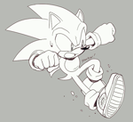 Size: 629x574 | Tagged: safe, artist:scourgefrontier, sonic the hedgehog, hedgehog, gloves, male, shoes, solo
