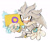 Size: 1744x1466 | Tagged: safe, artist:sonicpridecorner, silver the hedgehog, hedgehog, flag, intersex, intersex male, intersex pride, looking at viewer, male, pride, pride flag, psychokinesis, reaching towards the viewer, signature, simple background, smile, smiling at viewer, solo, white background