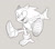 Size: 693x616 | Tagged: safe, artist:superscourge, sonic the hedgehog, 2025, grey background, hand on ground, looking offscreen, mid-air, monochrome, mouth open, open mouth, open smile, signature, simple background, smile, solo, treads