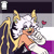Size: 600x600 | Tagged: safe, artist:graves-yard, rouge the bat, asexual, asexual pride, fangs, heart, icon, lidded eyes, looking at viewer, pride, pride flag, pride flag background, smile, solo