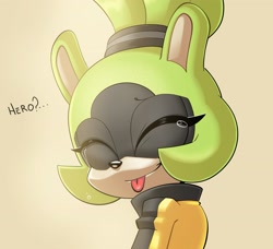 Size: 3502x3197 | Tagged: safe, artist:thenovika, surge the tenrec, blep, surgabetes