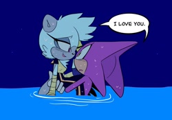 Size: 2048x1431 | Tagged: safe, artist:fernsstories, espio the chameleon, tangle the lemur, espio x tangle