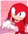 Size: 1804x2130 | Tagged: safe, artist:ago_miso, knuckles the echidna, echidna, 2025, birthday, cake, eating, food, gift art, happy birthday, japanese text, solo, striped background
