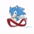 Size: 1600x1600 | Tagged: safe, artist:wobushisuomo, sonic the hedgehog, hedgehog, 2025, arms out, classic sonic, clenched fists, clenched teeth, cute, looking at viewer, male, running, signature, simple background, smile, solo, super peel-out, white background