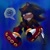 Size: 1429x1440 | Tagged: safe, artist:hacosa_nnn, shadow the hedgehog, hedgehog, 2025, abstract background, annoyed, dark bags under eyes, frown, gun, holding something, legs crossed, lidded eyes, looking offscreen, looking up, male, pistol, sitting, solo