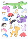 Size: 1600x2200 | Tagged: safe, artist:pauldrawsart, big the cat, blaze the cat, charmy bee, cream the rabbit, espio the chameleon, froggy, knuckles the echidna, metal sonic, mighty the armadillo, miles "tails" prower, robotnik, rouge the bat, shadow the hedgehog, silver the hedgehog, sonic the hedgehog, vector the crocodile, animalified, everyone is here, group, literal animal, simple background, wall of tags, white background