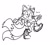 Size: 615x550 | Tagged: safe, artist:seldompathic, miles "tails" prower, ..., 2025, :|, line art, monochrome, simple background, sketch, sneaking, solo, standing on one leg, white background