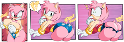 Size: 14194x4800 | Tagged: suggestive, artist:grimphantom, amy rose, big breasts, crossover, crossover cosplay, multiple images, thick thighs, wide hips, wonder woman