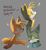 Size: 1851x2000 | Tagged: safe, artist:mew-less, miles "tails" prower, nine, fox, sonic prime, 2025, character name, frown, grey background, heart, looking at viewer, looking back, looking back at viewer, looking offscreen, male, self paradox, simple background, sitting, smile, trio