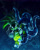 Size: 1859x2337 | Tagged: safe, artist:adoniism_, kit the fennec, surge the tenrec, tenrec, 2025, abstract background, duo, electricity, female, fennec, glowing eyes, looking at viewer, male, tentacle, water
