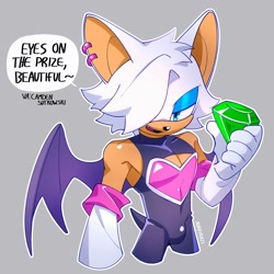 Size: 3000x3000 | Tagged: safe, artist:nikkikaji, rouge the bat, gender swap