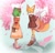 Size: 1280x1219 | Tagged: artist needed, source needed, safe, cosmo the seedrian, miles "tails" prower, abstract background, beanbrows, cherry blossom petals, cherry blossom tree, coat, dress, duo, duo female, female, females only, fur markings, half r63 shipping, holding something, lesbian, looking at each other, mouth open, plant pot, present, sakura blossoms, shipping, smile, standing, tailsmo, trans female, trans girl tails, transgender, unknown date