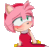 Size: 498x466 | Tagged: artist needed, safe, amy rose, hedgehog, animated, blinking, blushing, crying, female, gif, solo, sonic x style, tears, tears of happiness, transparent background
