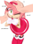 Size: 664x890 | Tagged: artist needed, safe, amy rose, hedgehog, human, amybetes, blushing, cute, dialogue, duo, female, hand, happy, male, petting, simple background, solo focus