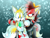Size: 4000x3000 | Tagged: safe, artist:fartist2020, fiona fox, miles "tails" prower, fox, bench, duo, female, ice cream, male, sitting