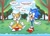 Size: 2024x1465 | Tagged: safe, artist:melodyclerenes, miles "tails" prower, sonic the hedgehog, abstract background, duo, scene interpretation, sonic the comic