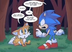 Size: 2024x1465 | Tagged: safe, artist:melodyclerenes, miles "tails" prower, sonic the hedgehog, adventures of sonic the hedgehog, baby, scene interpretation, younger