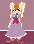 Size: 4834x6308 | Tagged: safe, artist:lenachan3ko, vanilla the rabbit, gijinka