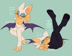 Size: 1800x1400 | Tagged: suggestive, artist:luciacas_tillo, rouge the bat, featureless breasts, nudity