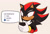 Size: 1424x963 | Tagged: safe, artist:ldhedgehog, shadow the hedgehog, 2025, aromantic, aromantic shadow, frown, holding something, looking at something, phone, simple background, smartphone, solo, white background
