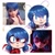 Size: 1280x1280 | Tagged: safe, artist:kanayanga, 2023, barely sonic related, bust, crossover, ladybug, ladybug & cat noir: the movie, ladybug (miraculous), looking offscreen, marinette dupain-cheng (miraculous), miraculous: tales of ladybug & cat noir, mobianified, redraw, reference inset, simple background, solo, white background