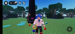Size: 2340x1080 | Tagged: safe, sonic the hedgehog, axe, chaos emerald, forest, ring, roblox, tree