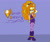 Size: 1840x1545 | Tagged: safe, artist:shonatabeata, hedgehog, 2015, adagio dazzle (mlp), barely sonic related, base used, character name, clothes, equestria girls, flat colors, looking at viewer, mobianified, my little pony, my little pony: rainbow rocks, purple background, seductive look, seductive pose, simple background, smile, solo, standing