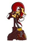 Size: 400x500 | Tagged: safe, artist:dillo64, mighty the armadillo, armadillo, 2006, arms folded, glasses, looking at viewer, male, riders style, simple background, smile, solo, standing, thumbs up, white background
