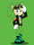 Size: 828x1104 | Tagged: safe, artist:nashiothepenguin, scourge the hedgehog, human, flat colors, green background, humanized, partially humanized, simple background