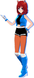 Size: 314x704 | Tagged: safe, artist:nerey006, sally acorn, human, humanized, mmd