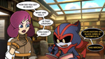 Size: 1280x720 | Tagged: safe, artist:firestormfoxcinder, eclipse the darkling, professor victoria