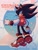 Size: 1565x2048 | Tagged: safe, artist:vesperiian, shadow the hedgehog, hedgehog, abstract background, cherry blossom petals, english text, jacket, looking at viewer, looking back, male, solo, text, varsity jacket