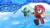 Size: 2560x1440 | Tagged: safe, artist:lemonade-pop, amy rose, flicky, bird, hedgehog, sonic adventure, bubbles, duo, female, lily, ocean, open mouth, rainbow, water