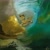 Size: 2500x2500 | Tagged: safe, artist:lemonade-pop, miles "tails" prower, fox, abstract background, beach, cloud, clouds, extreme gear, male, mountain, ocean, powerlines, sand, solo, surfing, water, waves