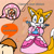Size: 1280x1280 | Tagged: safe, artist:aa343, cream the rabbit, miles "tails" prower, vanilla the rabbit, comic:babysitting (aa343), 2025, alternate hairstyle, blushing, bow, comic, crossdressing, deviantart watermark, dialogue, dress, english text, eyelashes, female, femboy, flat colors, indoors, lipstick, male, obtrusive watermark, simple background, smile, sparkles, speech bubble, standing, trio, watermark