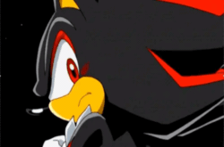 Size: 500x330 | Tagged: safe, editor:autisticshadowthehedgehog, shadow the hedgehog, 2025, animated, arms folded, edit, eyes closed, frown, gif, looking at viewer, screencap, smile, solo, sonic x, star (sky)