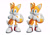 Size: 2048x1438 | Tagged: safe, editor:thatbirdguyy, miles "tails" prower, 2025, 3d, edit, looking at viewer, official artwork, official render, simple background, solo, standing, white background