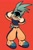 Size: 1365x2048 | Tagged: safe, artist:aferalsunflower, artist:sapphire-shores, surge the tenrec, 2025, bleeding, bleeding from mouth, blood, clenched teeth, looking at viewer, pop art style, red background, sharp teeth, simple background, smile, solo, standing