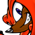 Size: 700x700 | Tagged: safe, artist:blackeditsgalore, artist:yuji uekawa, editor:blackeditsgalore, knuckles the echidna, 2023, edit, icon, simple background, solo, transparent background, uekawa style