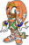 Size: 682x1049 | Tagged: safe, artist:blackeditsgalore, artist:yuji uekawa, editor:blackeditsgalore, tikal, 2025, black edit, dark skin, edit, looking at viewer, simple background, smile, solo, standing, transparent background, uekawa style