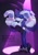 Size: 1553x2200 | Tagged: suggestive, artist:m5mona, sonic the hedgehog, bowtie, bunny ears, bunny girl outfit, bunny suit, crossdressing, eyeshadow, looking at viewer, male, solo, sonic the werehog, spotlight, were form, werehog