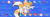 Size: 1500x500 | Tagged: safe, editor:editingwonderland, miles "tails" prower, 2023, abstract background, banner, edit, header, looking at viewer, mouth open, open smile, reaching towards the viewer, smile, smiling at viewer, solo, star (symbol)